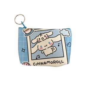 Kawaii Sanrio Character Polaroid Mini Wallet Keychain Coin Purse Cinnamoroll